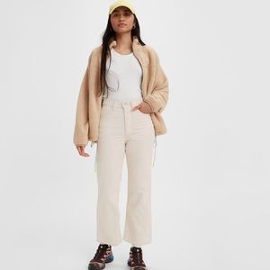 Levis ribcage corduroy cropped bootcut pants